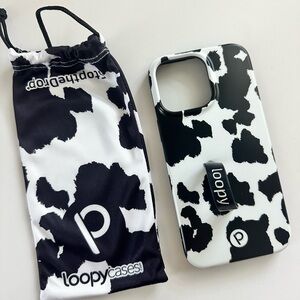 Loopy Case Cow Print